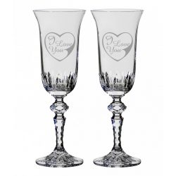   Other Goods * Cristal Pahar de șampanie romantic din cristal 1 (2 piese) (LSZI17058)