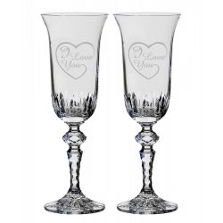   Other Goods * Cristal Pahar de șampanie romantic din cristal 2 (2 piese) (LSZI17059)