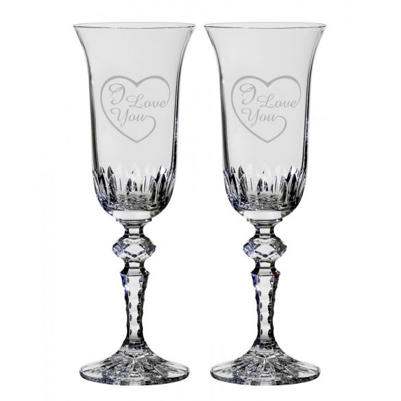 Other Goods * Cristal Pahar de șampanie romantic din cristal 2 (2 piese) (LSZI17059)