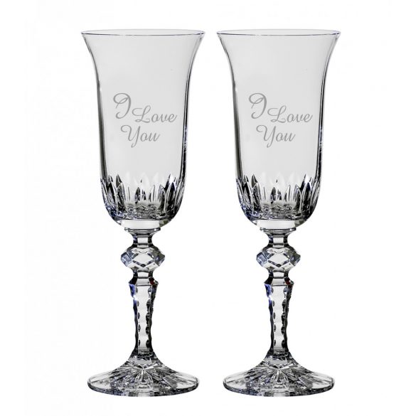 Other Goods * Cristal Pahar de șampanie romantic din cristal 3 (2 piese) (LSZO17060)